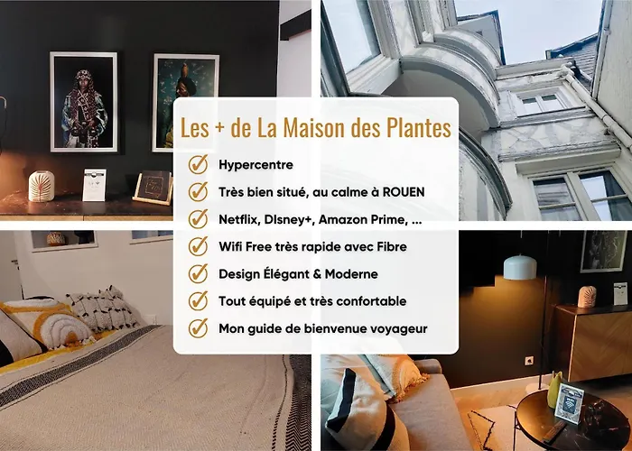 Appartement L'aurore Berbère, Hypercentre De Rouen, Au Calme *